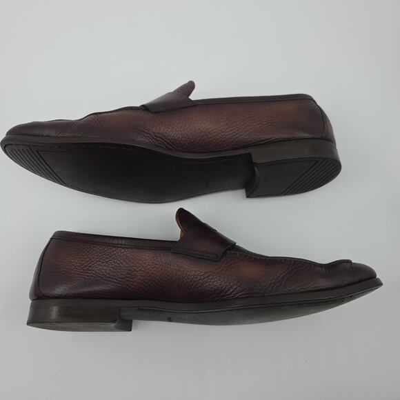 Magnanni Diezma II Brown Leather Penny Loafer Men EU 41.5 US 8.5 Spain Old Money main image 7